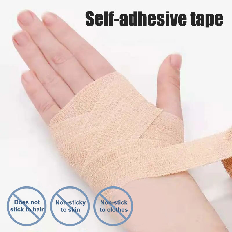 Disposable Self Adhesive Elastic Bandage For Handle Tube Tightening Tattoo Accessories Gauze Tape First Aid Tool
