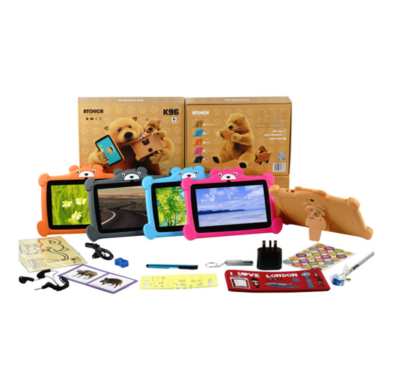 แท็บเล็ตสำหรับเล่นเกม7นิ้วแอนดรอยด์10แท็บ1.3GHz Quad Core แท็บเล็ตเพื่อการเรียนรู้สำหรับเด็ก