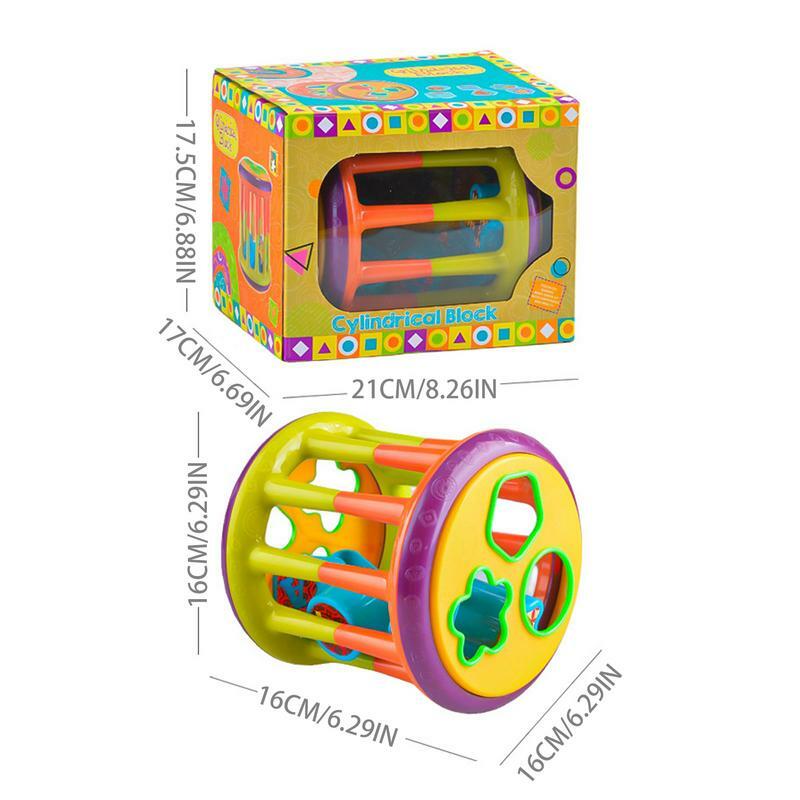 Mainan Motor halus permainan penyortir bentuk balita mainan edukasi prasekolah mainan penyortiran warna untuk anak laki-laki
