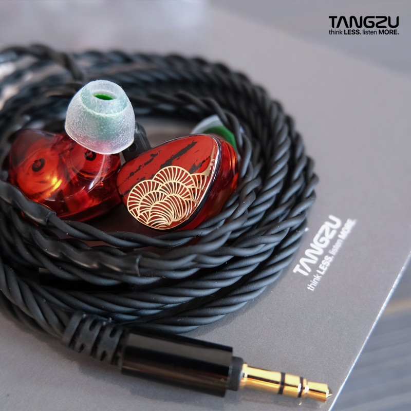 TANGZU Xuan Nv Hifi Dual DD In-ear Monitors Earphones 2pin 0.78mm Cable IEM Headest Headphones