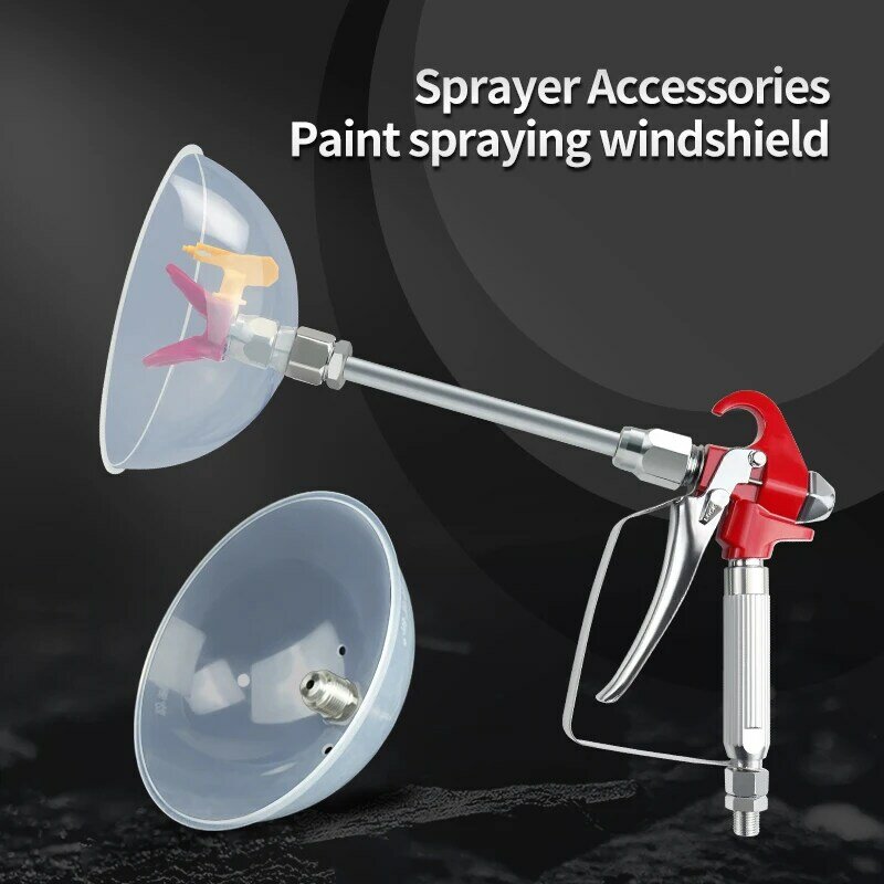 Airless Paint Spray Gun Joint Windproof and Splash Proof 10 Inch Extension Pole Airless Paint Sprayer Nozzle Guard 517 Tip