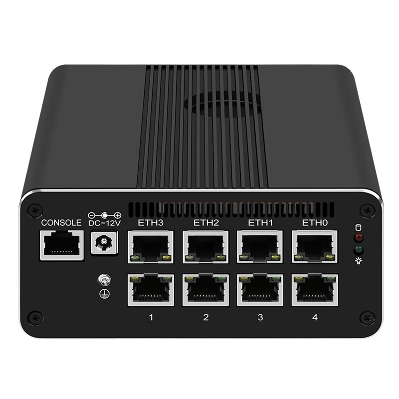 Topton-Proxmox Server, 10th Gen Firewall, Mini PC, 2*10G, SFP, 4x, Intel i226-V, U300E 8505, i5-1240P, 2 * DDR5, NVMe, 2 * SATA جهاز التوجيه لينة ، جديد