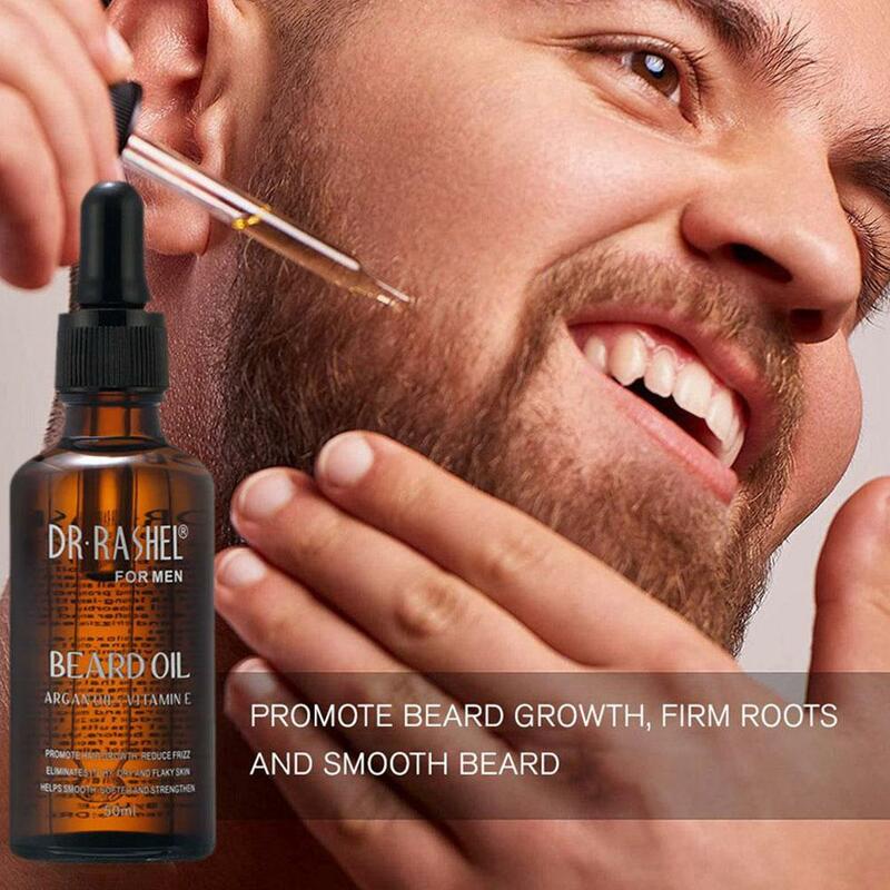 50ml Men Beard Growth Argan Essential Oil Plant Lavender Skin Repair Rosemary Fragrance Liquid Argan Loss Car V2p6