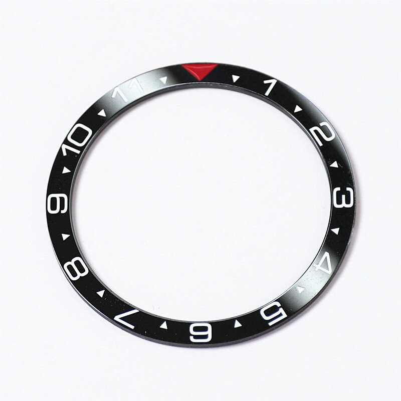 คุณภาพสูง Sub Gmt สไตล์สำหรับ Skx013เซรามิค Bezel แทรกนาฬิกาดัดแปลง Od33.7mm Id28.2mm ขนาดแหวนใส่นาฬิกาอะไหล่