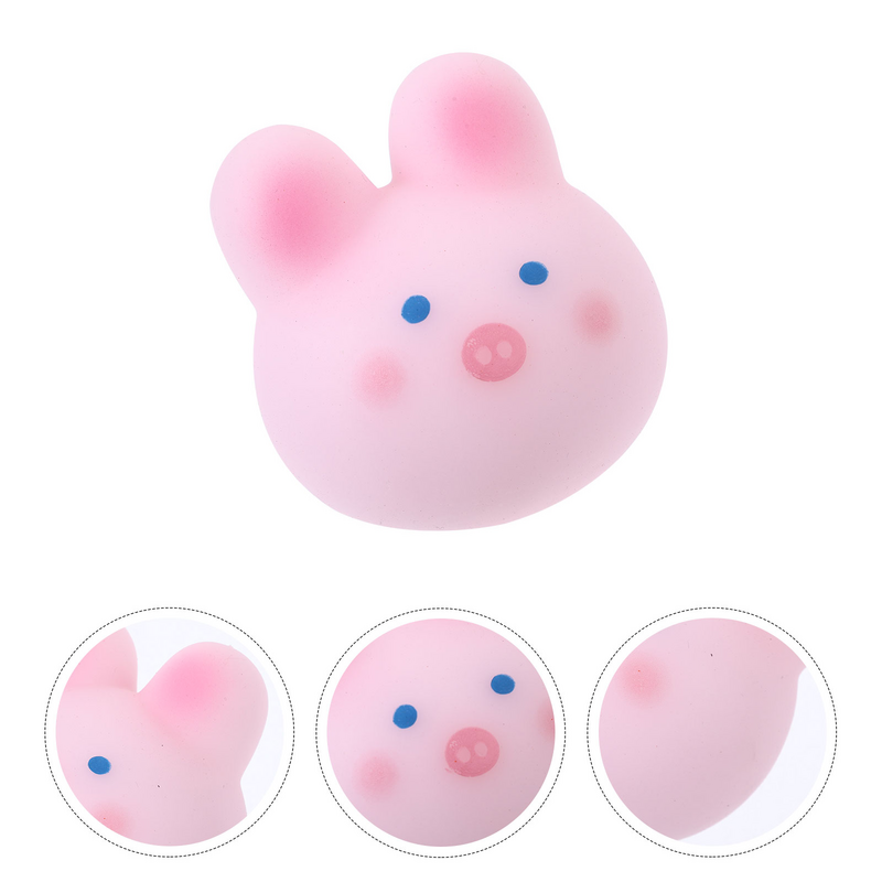Portable Squeeze Toy Lovely Cartoon Pig Squeeze Animal Toy Slow Rising Pig Toy