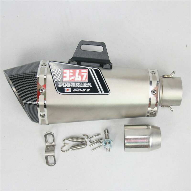 Универсальный глушитель выхлопных газов для мотоцикла 36-51 мм с наклейками на глушитель дБ для Z900 GSXR1000 SV650 R6 R3 ZX6R ZX10 K7 MT07