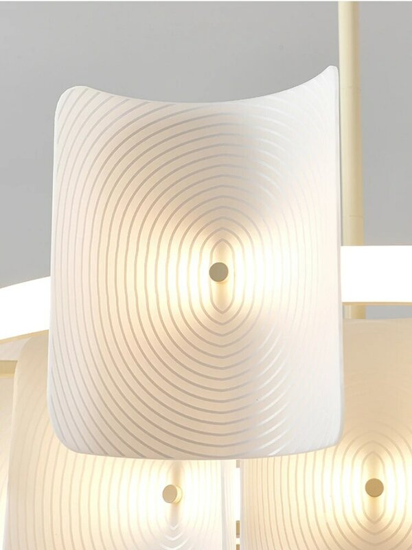Creme Stil kreisförmigen Ring Luxus Wohnzimmer Pendel leuchte Luxus Kunst Schlafzimmer Studie Modell LED Zimmer Restaurant Dekoration Anhänger