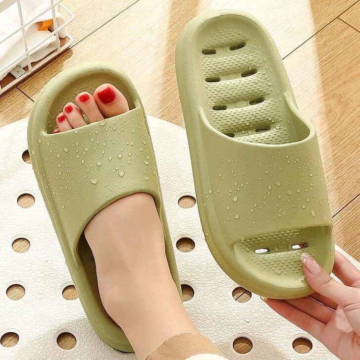 Wasserdichte Bad pantoffeln schnell trocknende Dusche aushöhlen Indoor Sommer weiche Eva Schuhe Anti-Rutsch-Flip-Flops für Männer Frauen