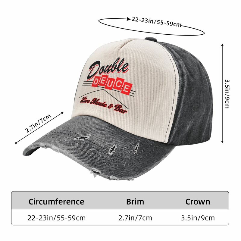 Double Deuce Roadhouse Sign Lts Boné de beisebol, F-| Foam Party Hat, Golf Wear para homens e mulheres