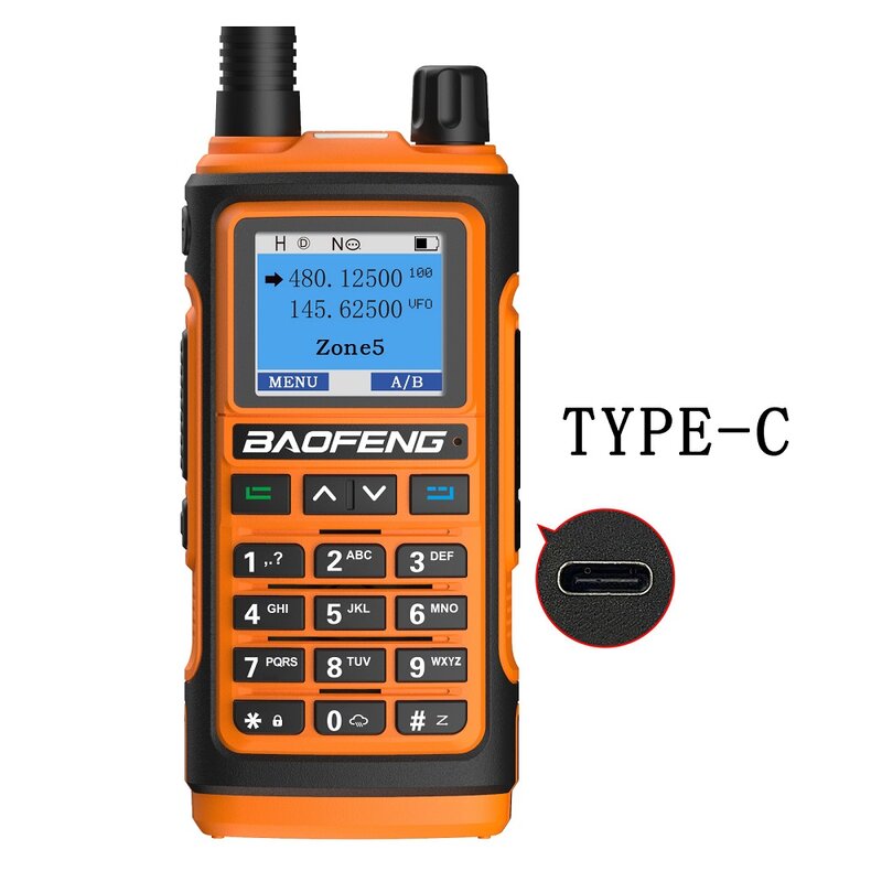 BAOFENG-walkie-talkie UV-17 de largo alcance, Radio bidireccional de 10W, UHF, VHF, 2023 canales, novedad de 1000