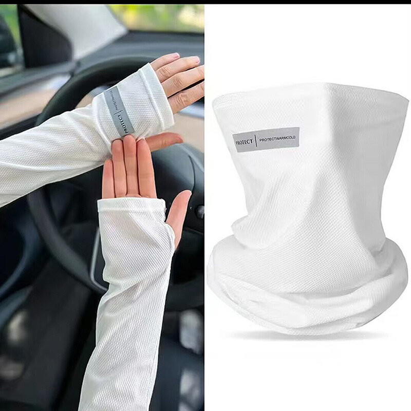 Unisex Elastic Ice Arm Sleeves, protetor solar, luva de condução, ao ar livre, proteção UV, capa, leve, respirável