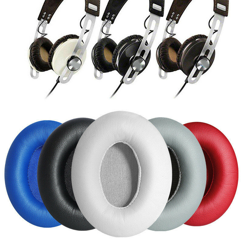 Almohadillas de repuesto de piel de oveja para auriculares Sennheiser, almohadillas para los oídos MOMENTUM, almohadillas para los auriculares, almohadillas para los oídos, cojín de espuma, orejeras, 1 par