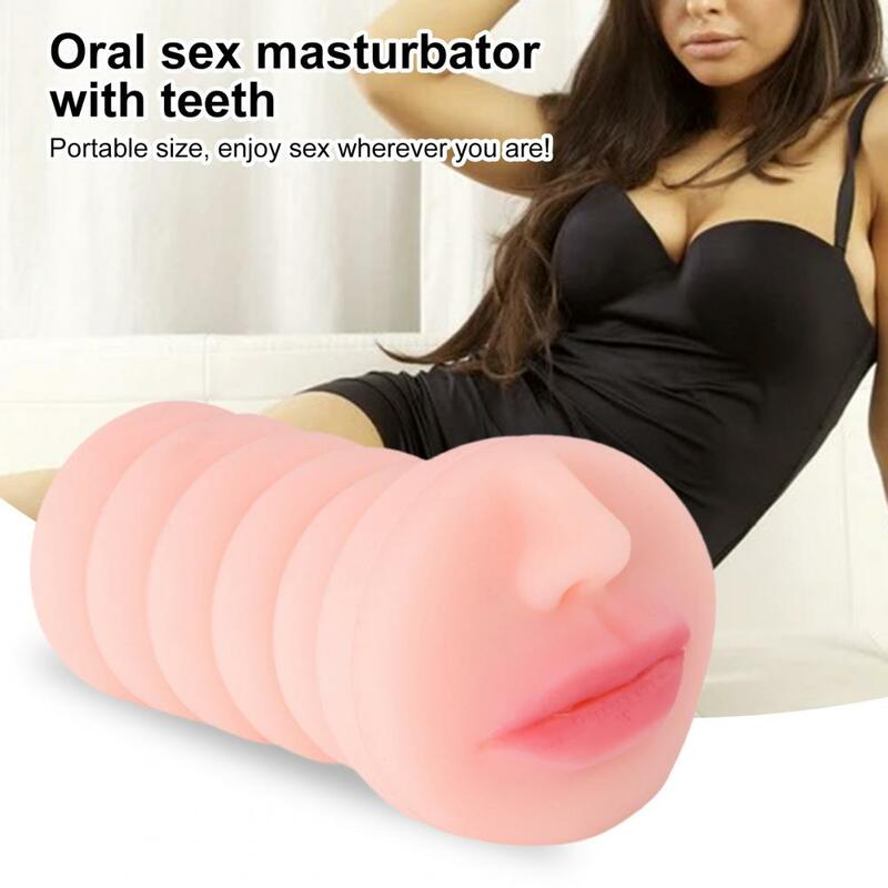 Muñeca Sexual cómoda para hombres, con dientes, culo y Coño, Copa elástica, fácil de limpiar