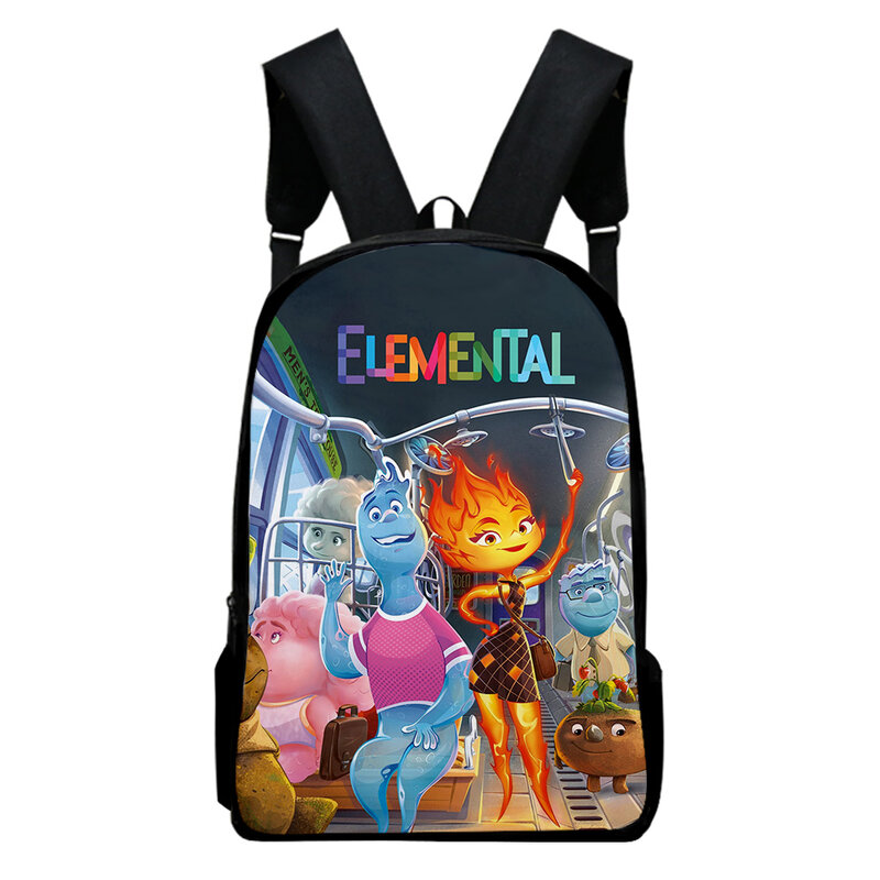 Elemental 2023 Cartoon Movie Backpack School Bag Adult Kids Bags Unisex Backpack 2023 Casual Style Daypack Harajuku Bags