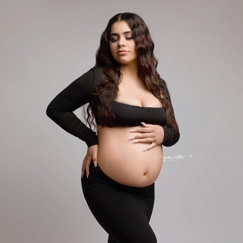Платье для беременных для фотосессии стрейчевый лиф платье аксессуары для фотостудии Одежда для беременных женщин юбка для живота
