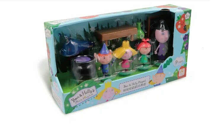 Kreskówka Ben i Holly PVC małe królestwo zabawki figurki akcji na urodziny dla dziecka prezent na Boże Narodzenie