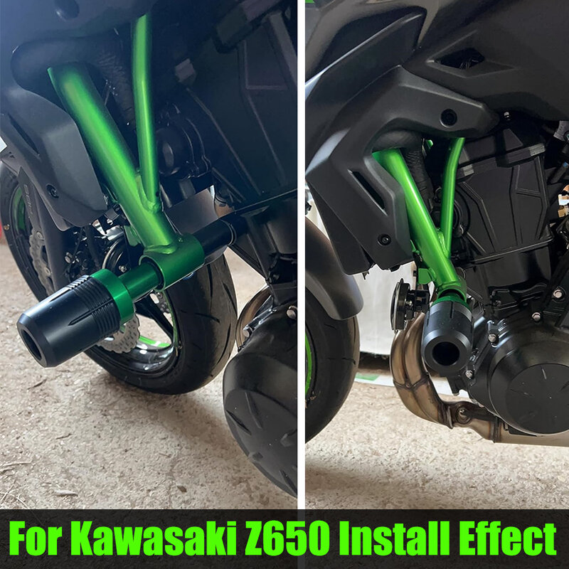 Glissières de cadre de moto, protection contre les chutes, protecteurs contre les collisions, accessoires pour Kawasaki Ninja 650, NINJA650, 2017-2023, 2022, 2 pièces
