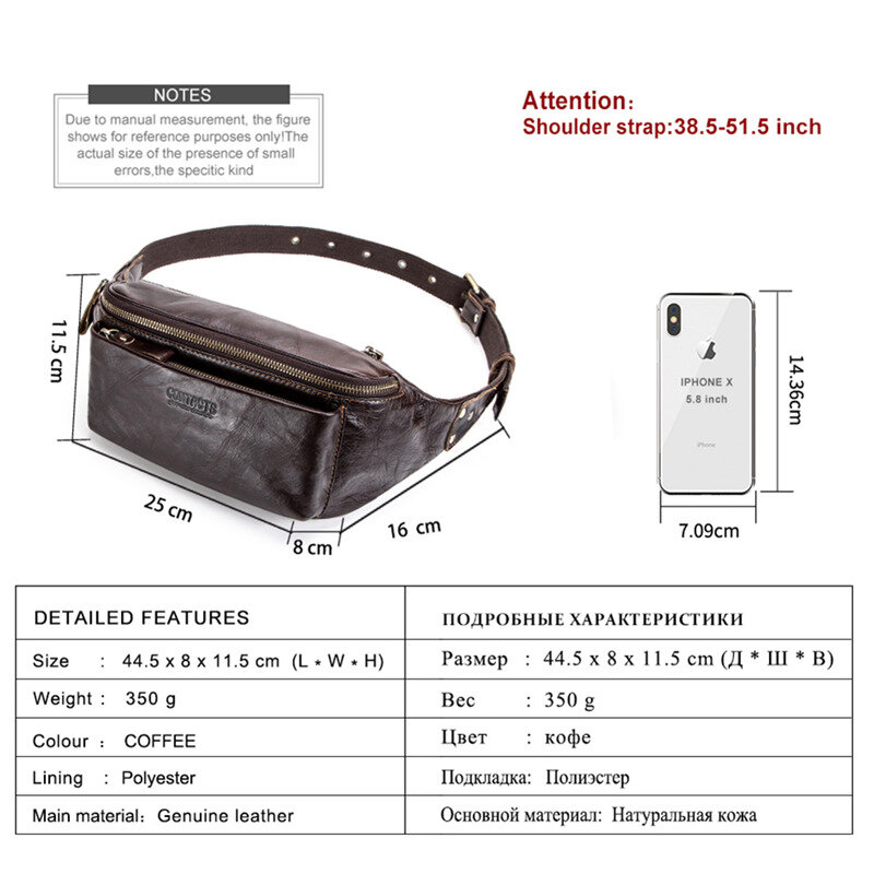 メンズ本革チェストバッグ,ファッショナブルな多機能携帯電話バッグ,カジュアルなトラベルバッグ