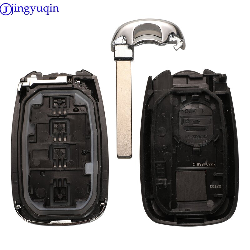 jingyuqin 2/4/5/6 Buttons Remote Car Key Shell Fob Case For Chevrolet Camaro Equinox Cruze Malibu Spark Smart Key