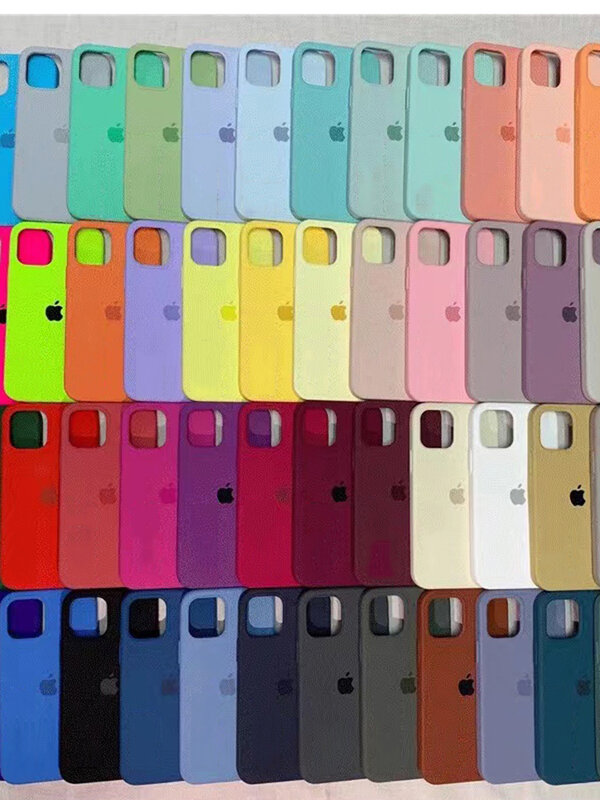 Originele Officiële Siliconen Hoesjes Voor Iphone 13 11 14 15 12 Pro Max Case Voor Apple Iphone 14 13 11 15 13 12 Pro 7 8 Se 2020 Hoesje