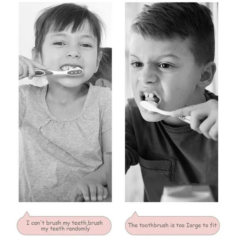 Bàn Chải Đánh Răng Hoạt Hình Dễ Thương Cho Bé Hình Chữ U 360 Độ Dẻo Silicone Răng Bàn Chải Tự Động Siêu Âm Bàn Chải Đánh Răng Trẻ Em Chăm Sóc Răng Miệng