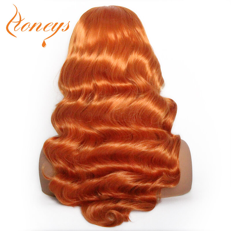 Podkreśl blond 613 peruka Body Wave syntetyczna koronka peruka Front dla kobiet odpornych na wysokiej temperatury naturalną linią włosów peruki Cosplay Daliy