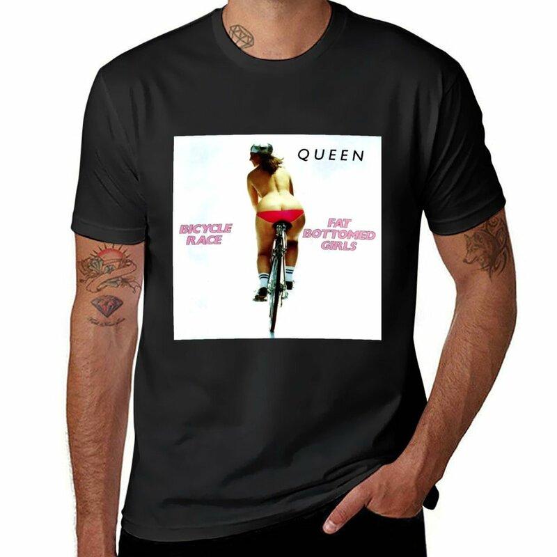 Queen HAS Ride BICYCLE โปสเตอร์เสื้อยืดความงามเสื้อผ้า MODE Korea เสื้อผ้าผู้ชาย
