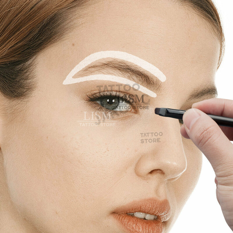 10g White Tattoo Brow Paste Microblading Eyebrow Marker Permanent Makeup Mapping Paste Brow Lip Shape  Tool PMU Accessory Supply