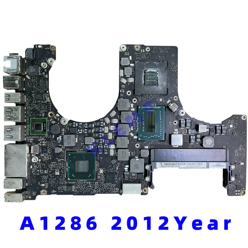Placa-mãe para MacBook Pro, Original testado, Logic Board, Core Duo 2, i5, i7, 2010, 2011, 2012, 15 polegadas, A1286