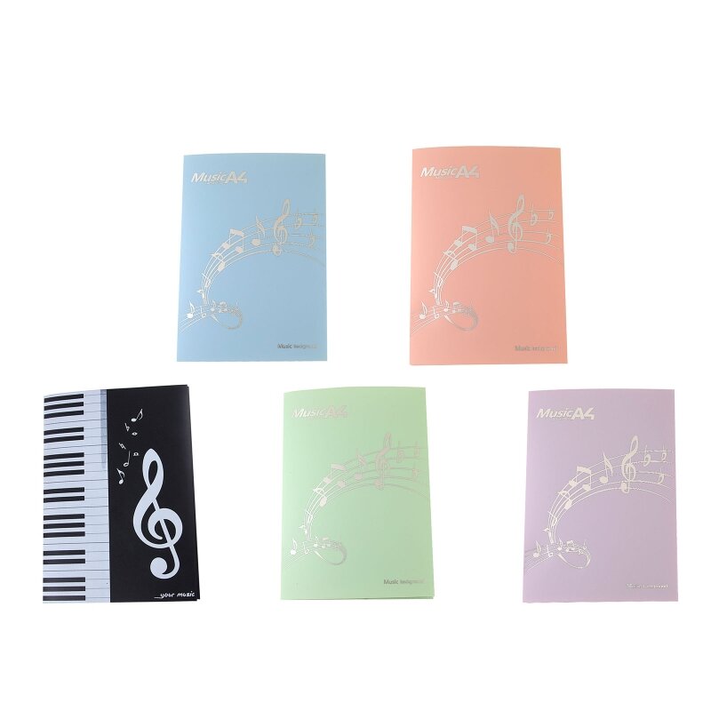 Music Binder 4 Pages Expandable Plastic for Drawing Modifying Storing Files