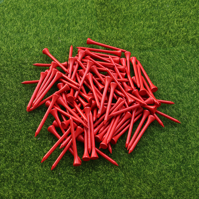 100 Pcs Golf Accessory Yards Tees 3 1/ 4 Accessories Accesories Wood Eco-friendly Products