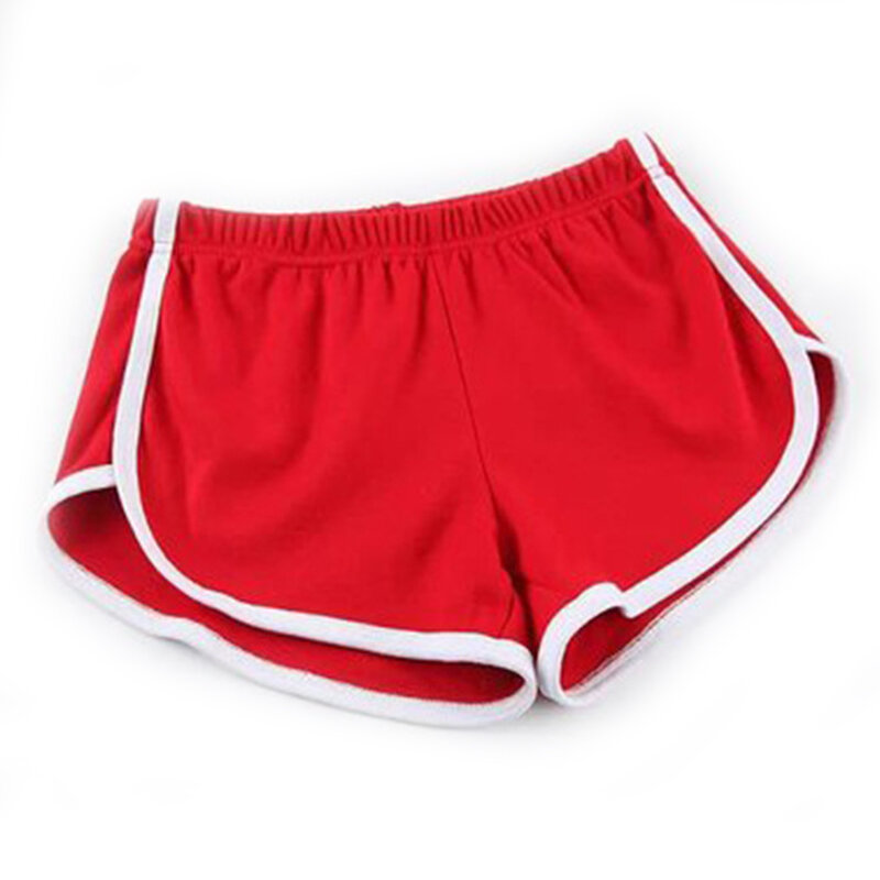 Shorts magros de cintura elástica feminino, calça curta de praia sem costura, monocromática, fitness, ioga, musculação, verão, feminino, sexy, 2021