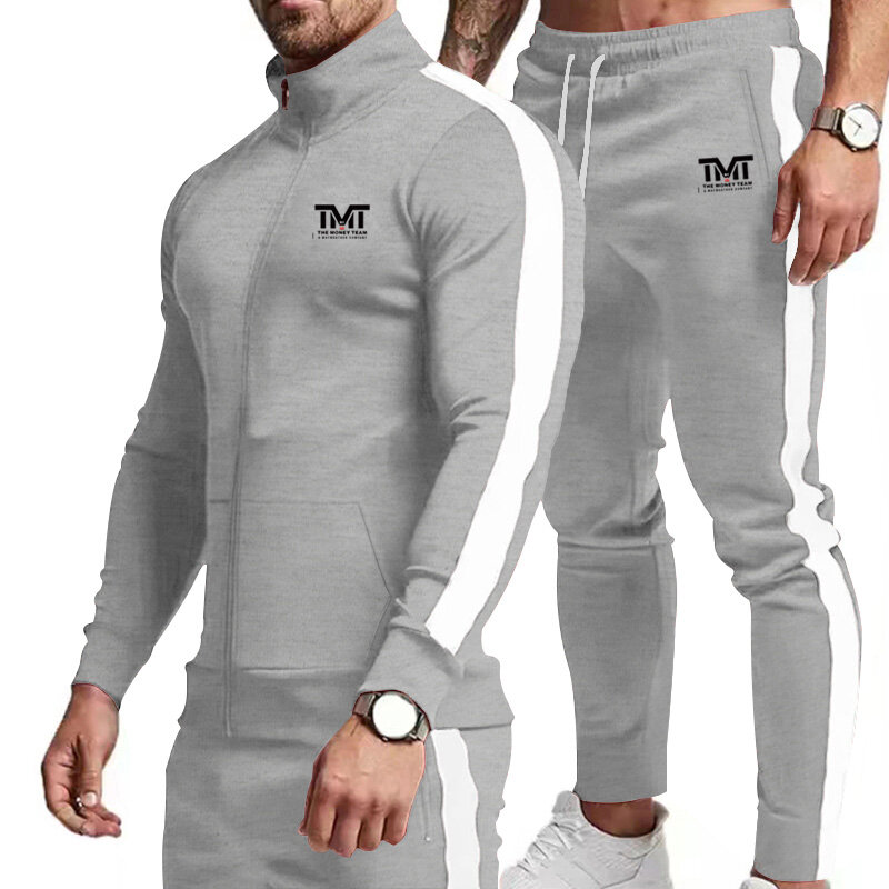 Men's High Quality Trendy and Handsome Leisure Sports Set Fashion Outdoor Fitness Sports Brand Set