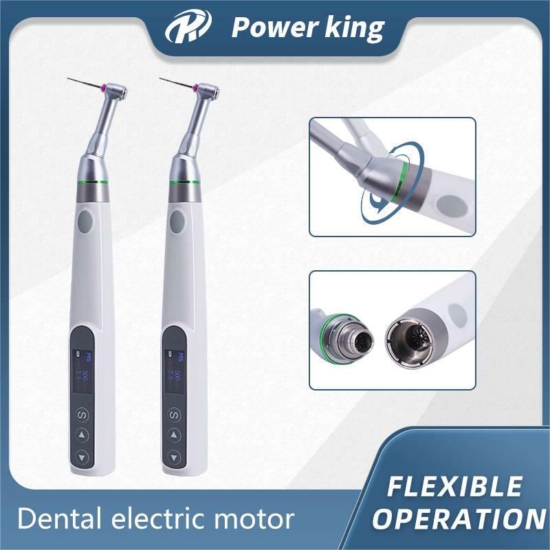 Dental Endo Motor 16:1 Reduction Contra Angle Endodontic Treatment Root Canal Therapy Wireless 360 Degree Rotation
