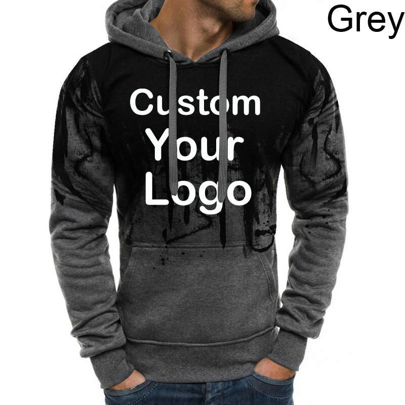 New Autumn Men's Fashion Fitness Hoodies Camouflage Print Slim Fit Shirts Round Neck Long Sleeve Casual Tops