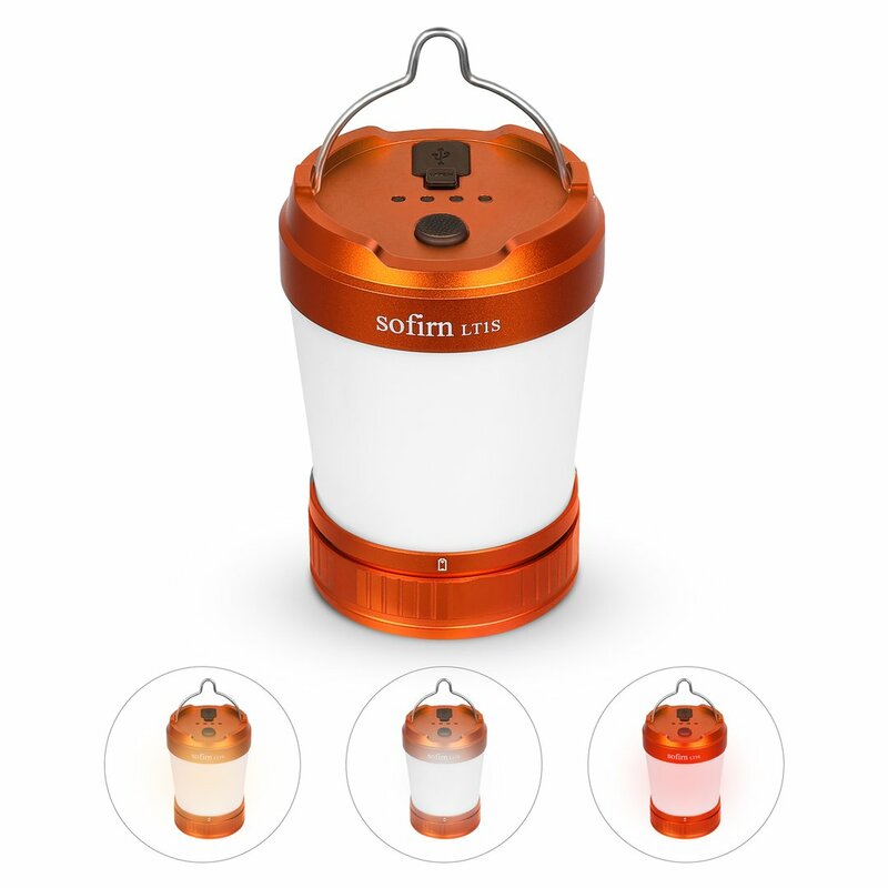 Sofirn LT1S Camping Light USB-C Rechargeable 21700 Lantern Powerful Torch 2700K to 5000K Power Indicator & Reverse Charge