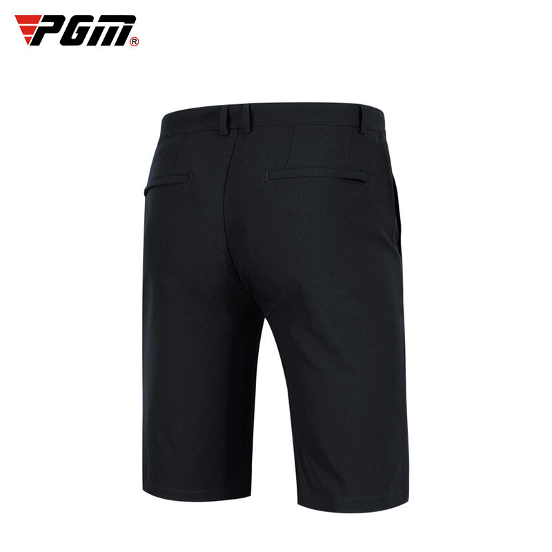 PGM Men Solid Black Golf Shorts Summer High Stretch Breathable Fabric Pants  Sports Wear Casual Clothing Suit Clothes KUZ077