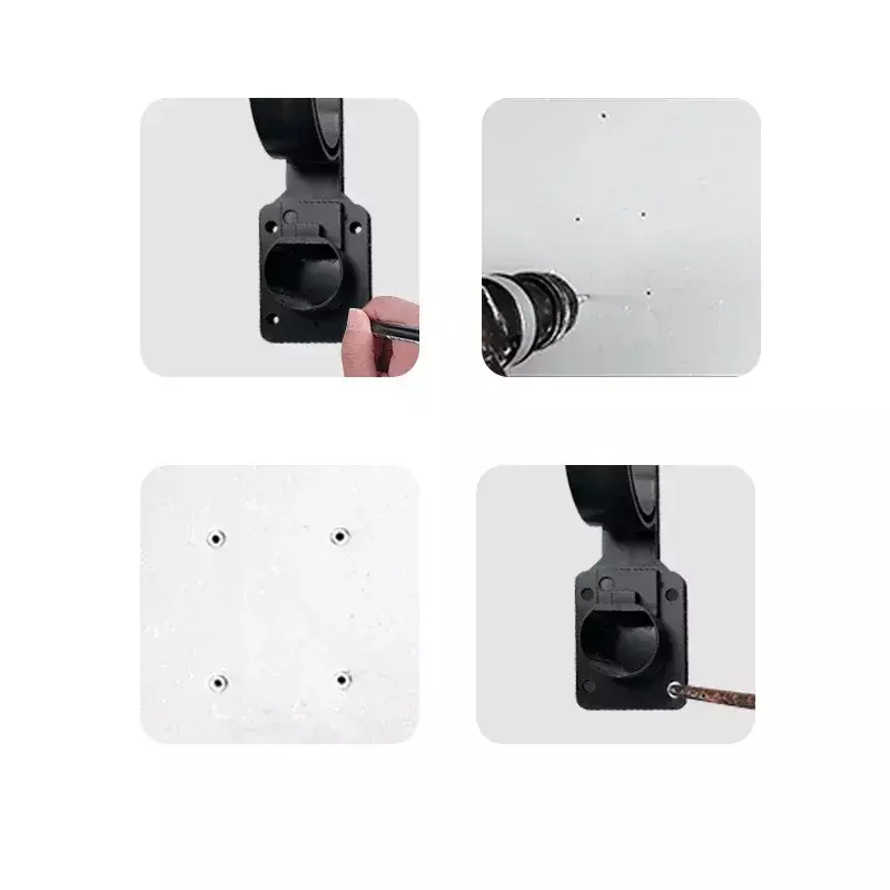 GBT Integrated Bracket With Unlock Ev Charger Accessories For Wall Mount