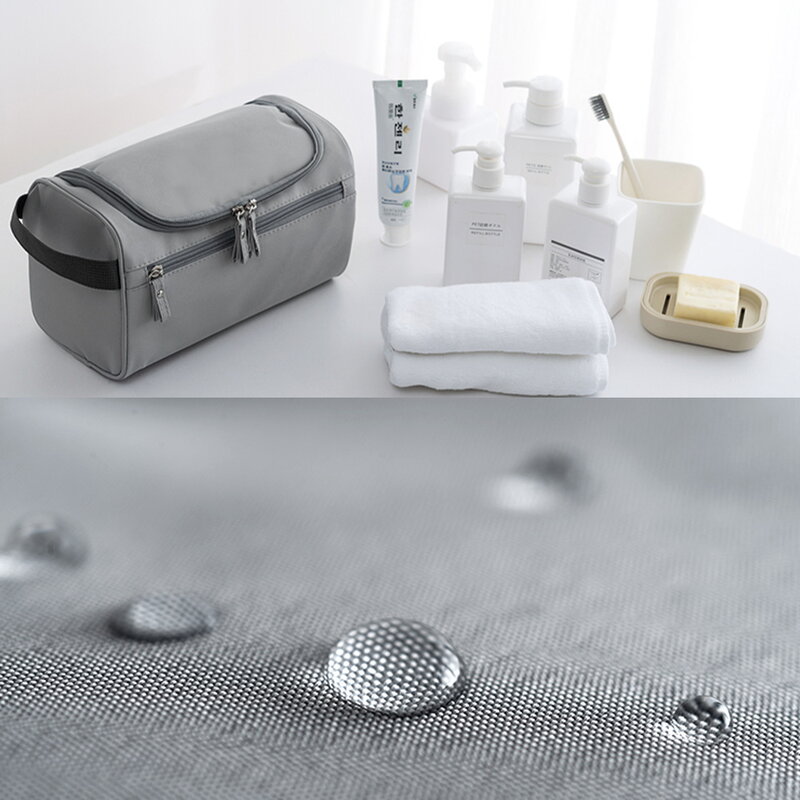Waterproof Travel Cosmetic Storage Bag Bear Print Portable Makeup Bag Hanging Travel Pouch Makeup Organizer Toiletry Storage