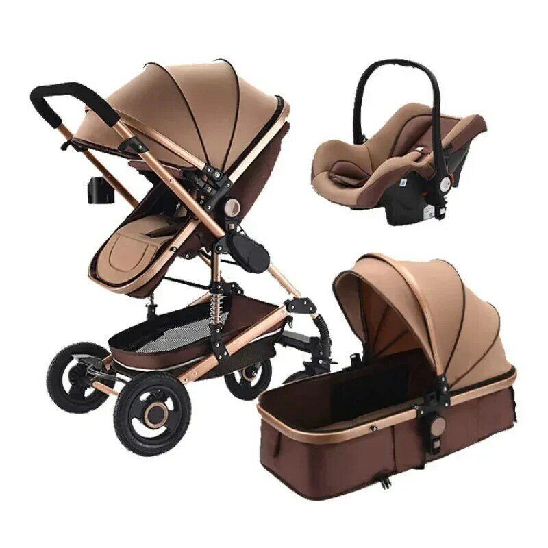 Baby Stroller 3 In 1 Pram with Car Seat Travel System Baby Stroller with Car Seat Newborn Baby Comfort Car Seat 0~36 months