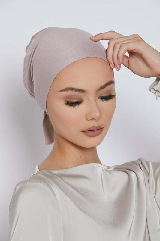 Soft Tether Bottoming Hat Solid Color Inner Turban Mujer Elastic Headband Hat Islamic Lower Scarf Hat Female Headband Tube Hat