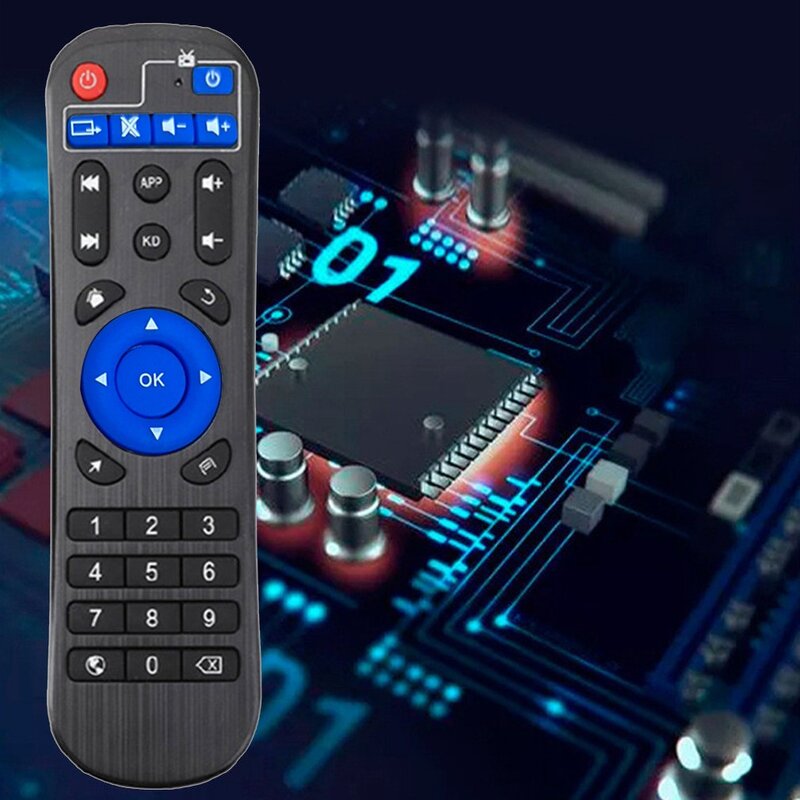 Universal TV รีโมทคอนโทรลสำหรับ Q Plus T95 Max/Z H96 X96 S912ทีวีกล่อง Media Player IR การเรียนรู้ Controller