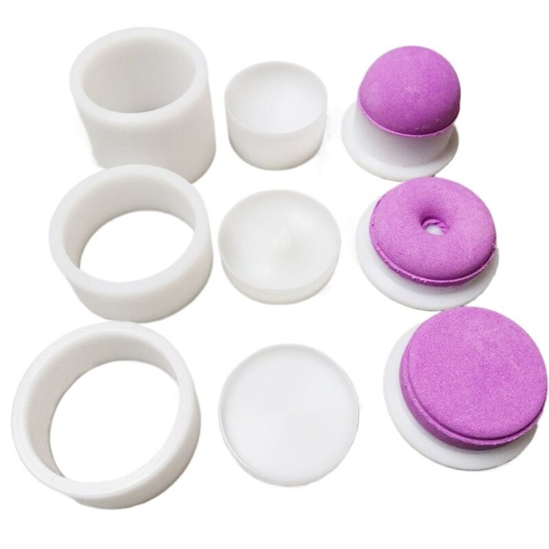 3D Shampoo Press Bar Mold Doughnut-Shaped Solid Plastic Soap Round Mold Round Ball Shaped Bath Bomb Soap Mold Soap Making