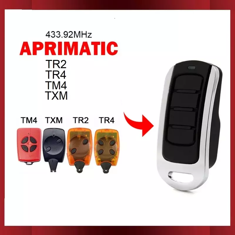 APRIMATIC TR2 TR4 TM4 TXM telecomando per porta del Garage 433.92mhz APRIMATIC telecomando copia porta comando Garage apriporta