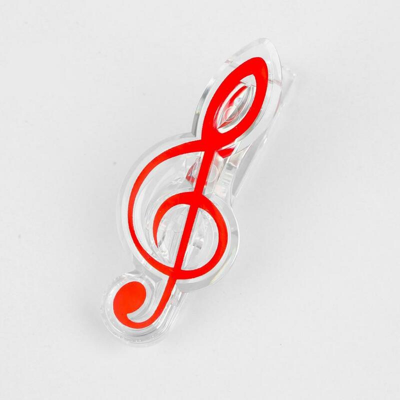 Bookmark Clip Thickened Clip Musical Scale Shape Memo Paper Clip Index Bookmark for Office School Supplies Reusable Hollow Out