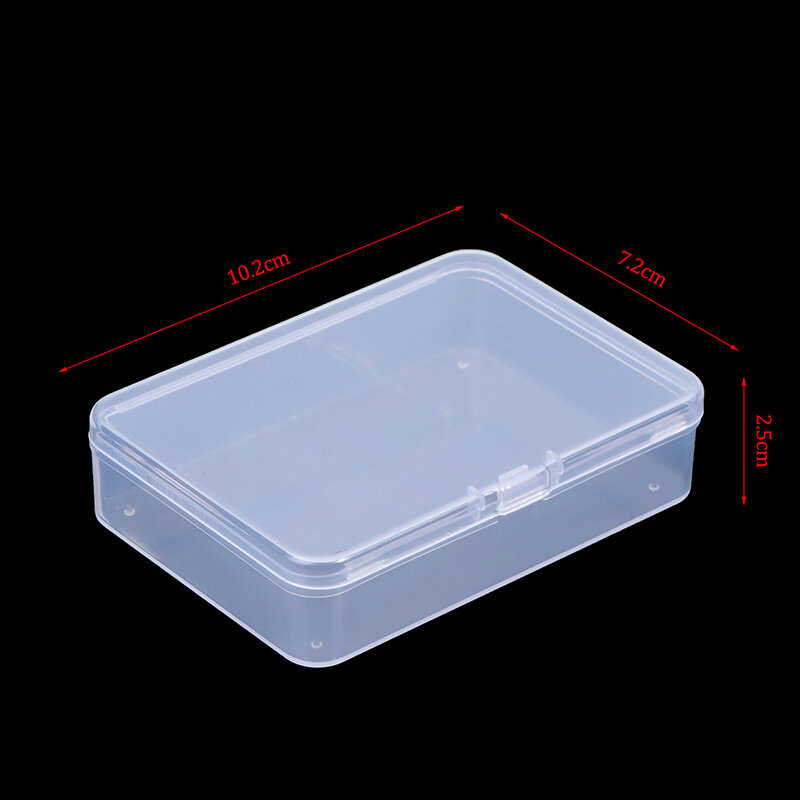 1pc Game Card Transparent Box Jewelry Storage Container 10x7cm Board Game Box