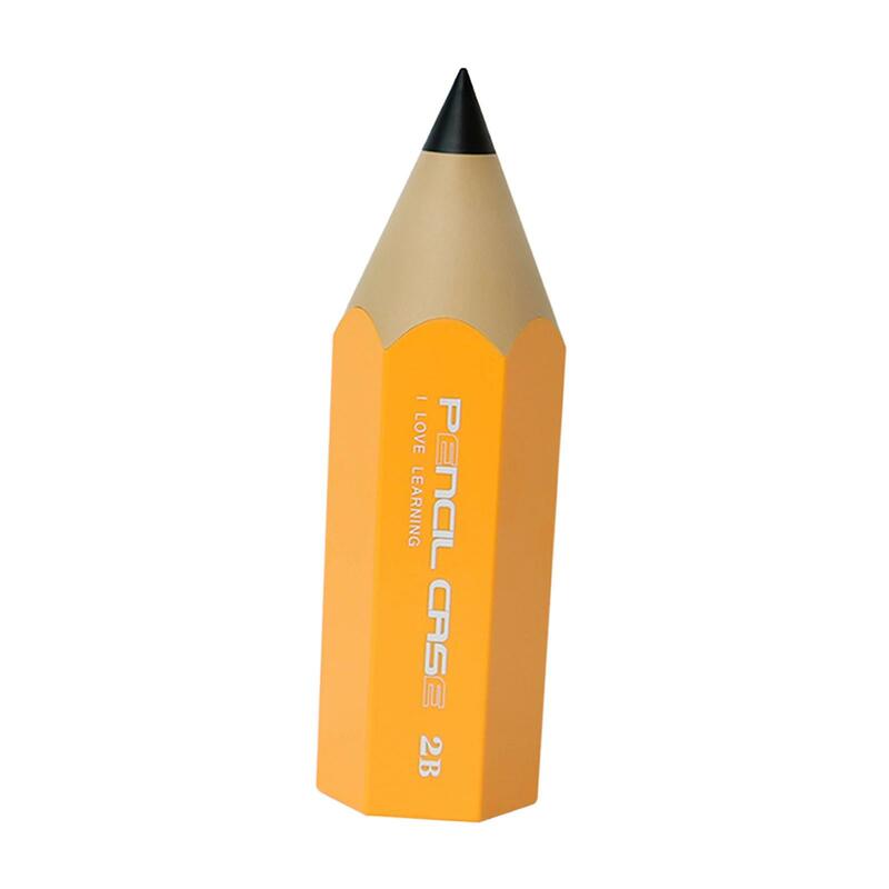 Pencil Shaped Pen Holder Cosmetics Brush Holder Multifunction Desk Pen Holder for Lipstick Art Supply Teacher Appreciation Gifts
