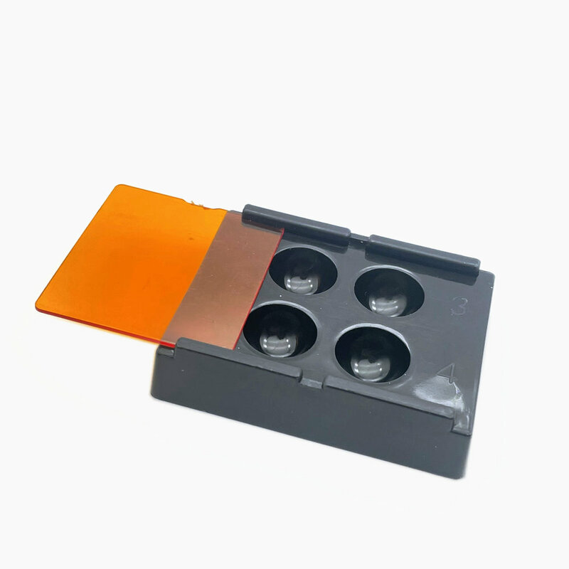 صندوق تخزين القشرة الأسنان ، علبة إضاءة تظليل الأسنان التصحيح ، صناديق مولار أسنان التجنيب ، 4 ثقوب ، 2-50 قطعة