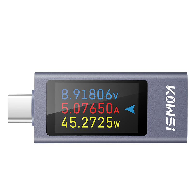 KWS-2303C Dc 4-30V 0-12a Digitaal Display Dc Spanningsmeter Vermogensmeter Detector Type-C Interface Mobiele Telefoon Oplader Tester