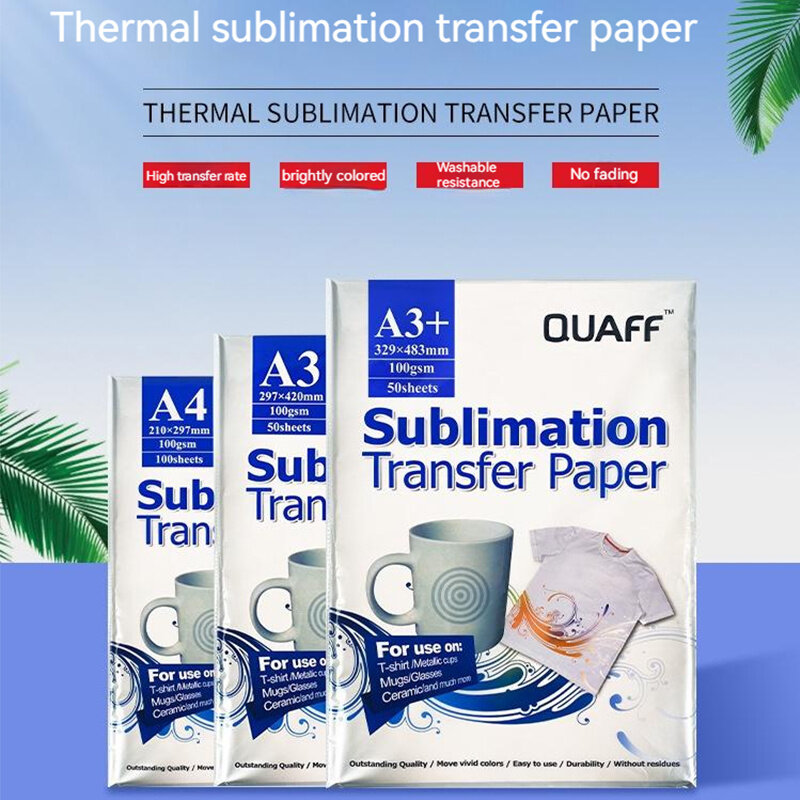 A4 A3 + kertas Transfer sublimasi kaus poliester cetakan kertas Transfer panas kertas panggang kertas gambar panas 22.5*9.5cm